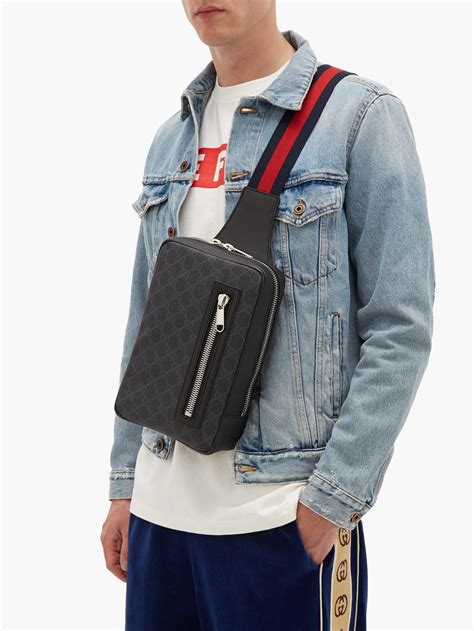 gucci men's waist pack|sling bag for men gucci.